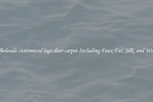 Wholesale customized logo door carpet Including Faux Fur, Silk, and Wool 