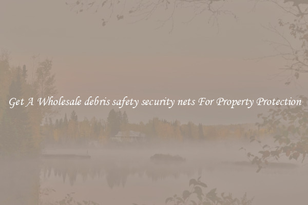 Get A Wholesale debris safety security nets For Property Protection