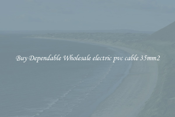 Buy Dependable Wholesale electric pvc cable 35mm2