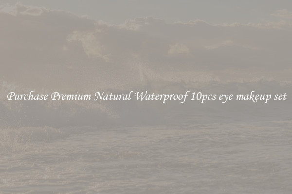 Purchase Premium Natural Waterproof 10pcs eye makeup set