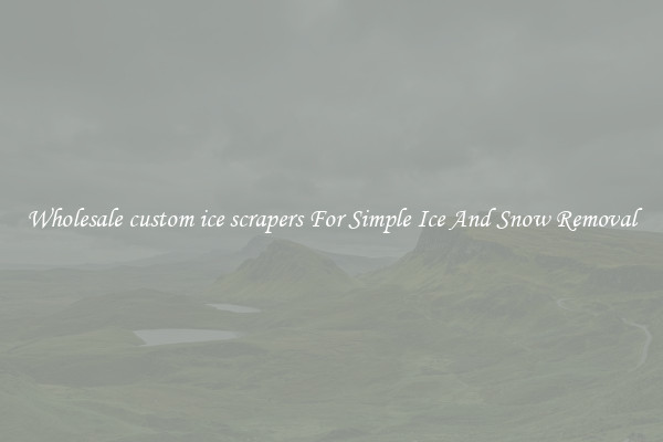 Wholesale custom ice scrapers For Simple Ice And Snow Removal