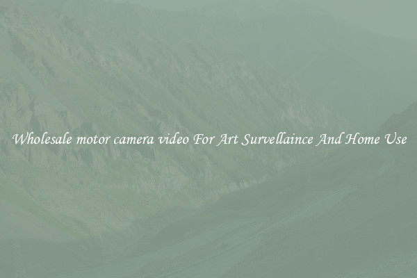 Wholesale motor camera video For Art Survellaince And Home Use