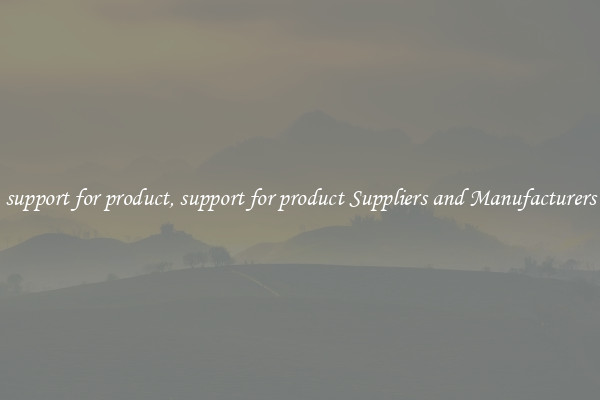 support for product, support for product Suppliers and Manufacturers