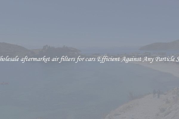 Wholesale aftermarket air filters for cars Efficient Against Any Particle Size
