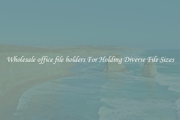Wholesale office file holders For Holding Diverse File Sizes