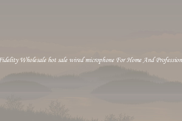High Fidelity Wholesale hot sale wired microphone For Home And Professional Use