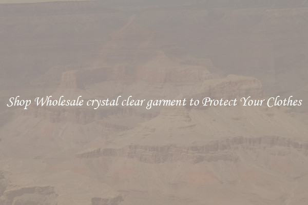 Shop Wholesale crystal clear garment to Protect Your Clothes