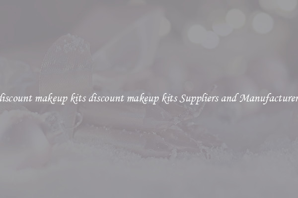 discount makeup kits discount makeup kits Suppliers and Manufacturers