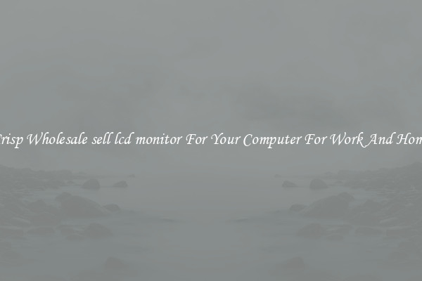 Crisp Wholesale sell lcd monitor For Your Computer For Work And Home